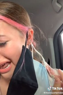 Sheridan recorded herself screaming in pain over the mishap.