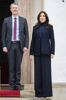 King Frederik X of Denmark and Queen Mary of Denmark attend the 86th Birthday celebrations of Queen Margrethe II of Denmark on April 16, 2026 in Fredensborg, Denmark. (Photo by Martin Sylvest Andersen/Getty Images)