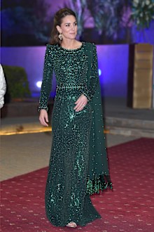Kate Middleton emerald gown Pakistan