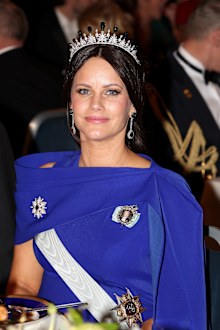 STOCKHOLM, SWEDEN - DECEMBER 10: Princess Sofia, Duchess of Värmland attends the Nobel Prize Banquet 2024 at Stockholm City Hall on December 10, 2024 in Stockholm, Sweden. (Photo by Pascal Le Segretain/Getty Images)