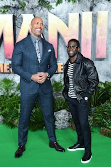 Dwayne Johnson, Kevin Hart, Jumanji premiere