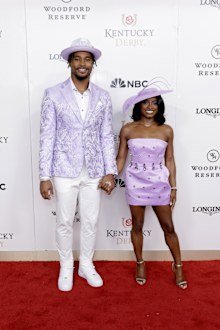 Jonathan Owens and  Simone Biles