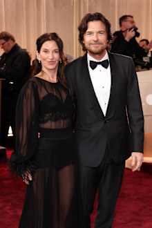 Amanda Anka and Jason Bateman at the 83rd Annual Golden Globe Awards at The Beverly Hilton on January 11, 2026 in Beverly Hills, California. 