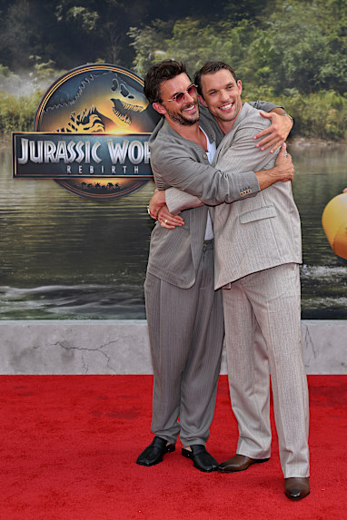 Jonathan Bailey and Ed Skrein