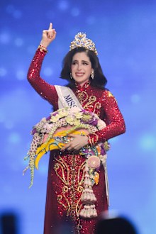 Miss Mexico Fatima Bosch celebrates winning the 2025 Miss Universe pageant in Nonthaburi, north of Bangkok, in Nonthaburi province, Thailand, November 21, 2025. 