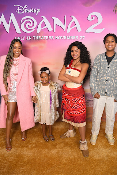 Tia Mowry with her kids Cairo and Cree