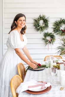 Geneva Vanderzeil's Christmas table