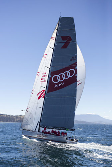 </b>Wild Oats XI has won a record eighth Sydney to Hobart line honour after sailing into Constitution Dock in Hobart.</b><br/><br/>The super-maxi duelled it out with international entry Comanche down the Australian Coast and into the Derwent River.<br/><br/>But the Mark Richards-skippered Wild Oats XI proved her pedigree, sailing through Storm Bay and up to Hobart surrounded by a flotilla of boats.<br/><br/>The jubilant scenes are just another reminder of the boat’s dominance of the blue water classic.<br/>