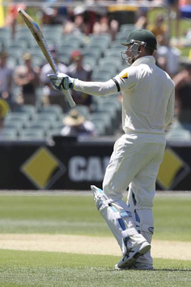 Before he claimed his own half century. (AAP)