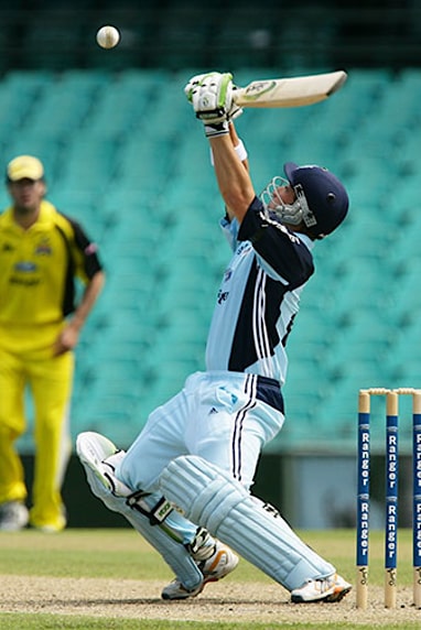 His unusual technique, particularly square of the wicket, confounded bowlers.