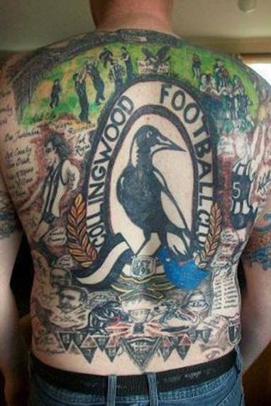 Mr United is joined by other sports fans whose love runs skin deep.