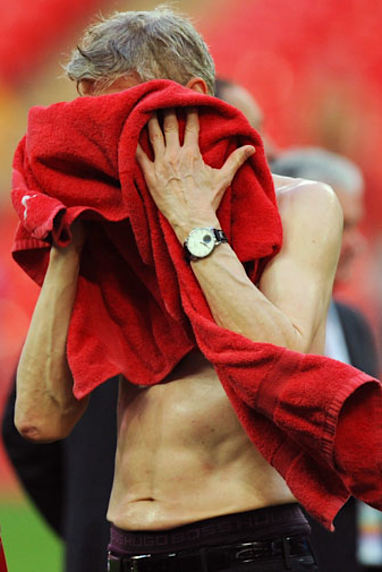 He called straight for the towel to dry-off.