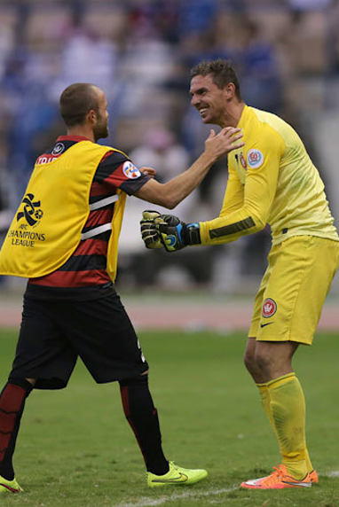 Goalkeeper Antic Covic was the hero for the WSW. (AAP)