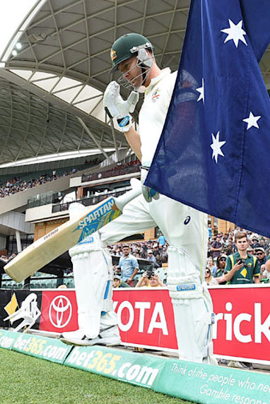He then entered the fray with the score at 2-88. (AAP)