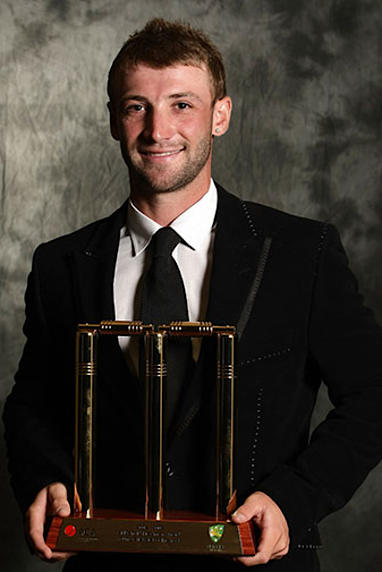 The precocious Hughes won the Bradman young player of the year award in 2009.