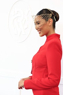 Stella Klim at 2025 Melbourne Cup Day at Flemington Racecourse on November 4, 2025 in Melbourne, Australia.