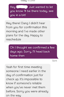 Reddit Tinder date exchange