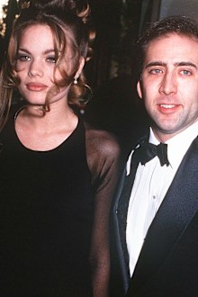 Nicolas Cage with model Kristen Zang 