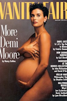Demi Moore, Bruce Willis, relationship timeline, Vanity Fair, cover