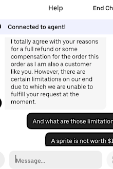 mcdonalds order stolen by uber driver who left lemonade