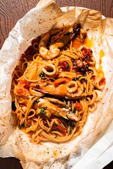 Il Pontile linguine al cartoccio