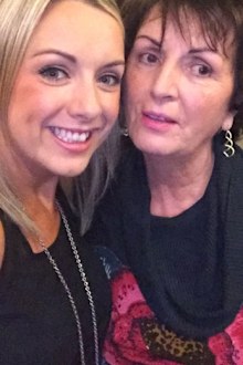 Louise McCann with her late mum Catherine McCann