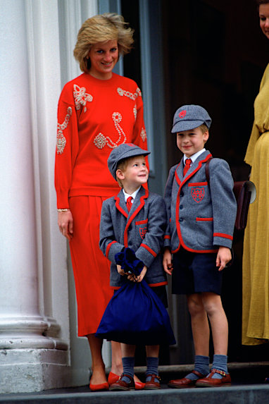 3. Prince Harry's first day of school, 1989
