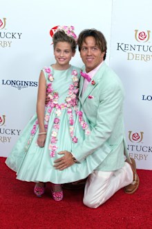 Dannielynn Birkhead (L) and Larry Birkhead attend attends the 142nd Kentucky Derby at Churchill Downs on May 07, 2016 in Louisville, Kentucky. 