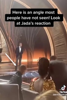 Jada Pinkett Smith appears to laugh in new video showing aftermath of Will Smith slap at 2022 Oscars