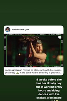 Riverdale, Vanessa Morgan, dancing with snake, filming, Season 5