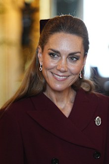 WINDSOR, ENGLAND - SEPTEMBER 17: Catherine, Princess of Wales views items on display during a visit to the Royal Collection exhibition, in the Green Drawing Room during the State visit by the President of the United States of America at Windsor Castle on September 17, 2025 in Windsor, England. (Photo by Aaron Chown - WPA Pool/Getty Images)