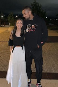 Nick Kyrgios and Chiara Passari