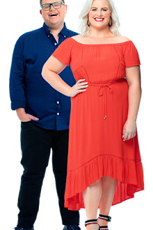 Gabi Elgood and Hit Queensland Breakfast host, Cliffo