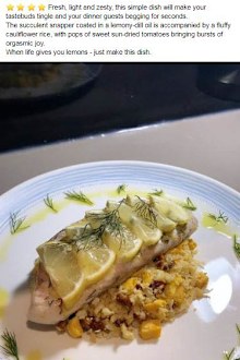 The winning dish, as voted by us