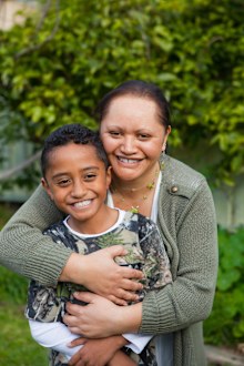 Donna and her son