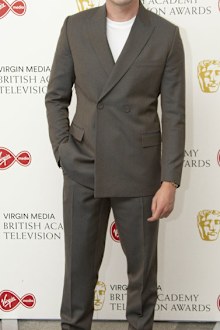 Actor Paul Mescal poses for photographers as they arrive for the British Academy Television Awards at the Television Centre in west London, Friday, July 31, 2020.