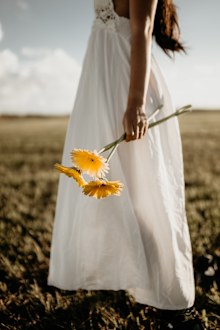 Stock white maxi dress