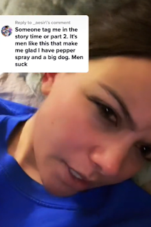 TikToker records downstairs neighbor shouting at her for loud steps when she was just watching Netflix