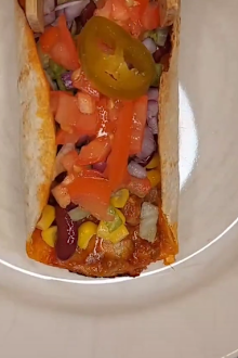 Woman shares taco hack for making crunchy shells in microwave.