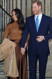 Prince Harry, Duke of Sussex and Meghan, Duchess of Sussex arrive at Canada House on January 07, 2020 in London, England