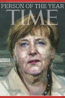 Time magazine's front cover featuring Angela Merkel.