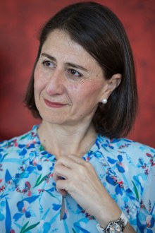 NSW Premier Gladys Berejiklian marks the 200,000th baby bundle delivered in the state at Westmead Hospital today.
