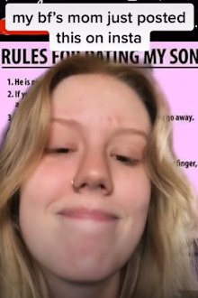 Girlfriend list of rules dating son