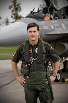 Crown Prince Christian of Denmark participated in a training flight with F-16 aircraft on October 13, 2025, at Fighter Wing Skrydstrup.