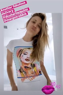 Kaley Cuoco, Margot Robbie, feud, Instagram, post, response