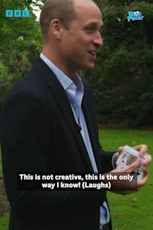Prince William magic trick blue peter