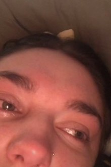 Katie Puffet COVID crying