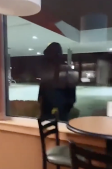 Waitress spots shadowy figure staring at her through shop window: 'Worst nightmare'
