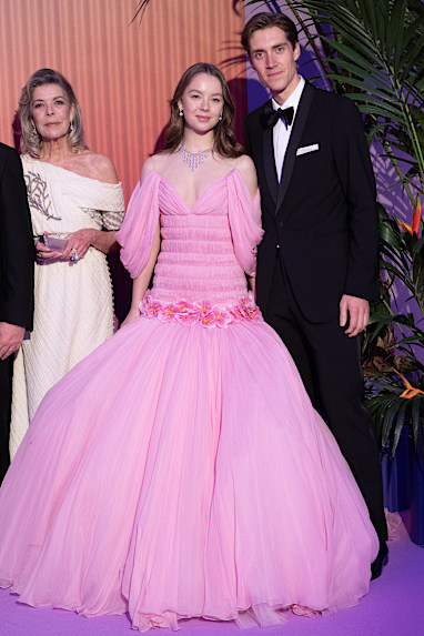Princess Caroline, Princess Alexandra and Ben Sylvester-Strautmann 