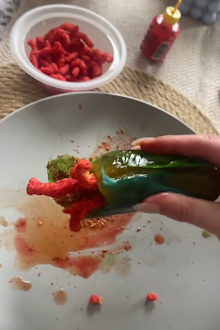 TikToker Emiiyjade's Chamoy pickle 